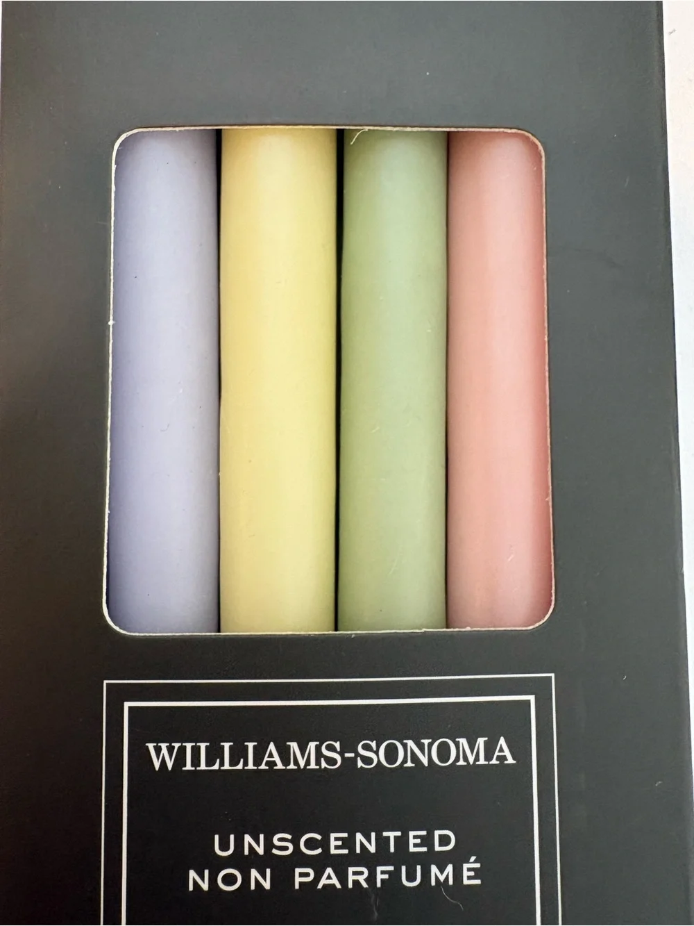 Williams Sonoma taper candles